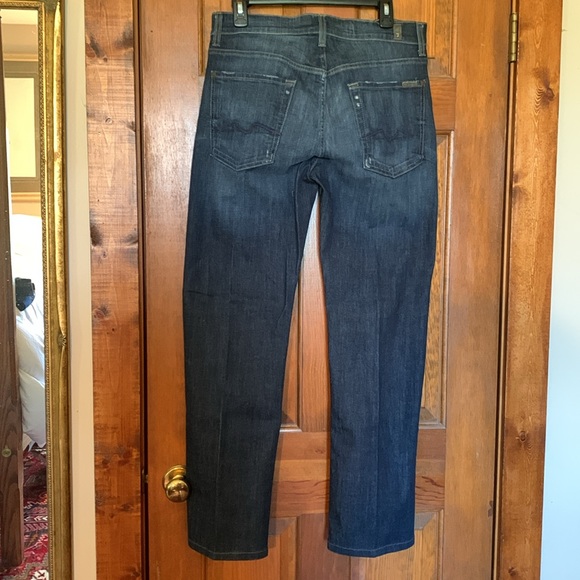 NWOT 7 For All Mankind Mens Standard Button Fly Denim Blue Jeans size 32 - Picture 2 of 12